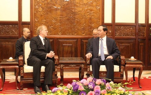 Tran Dai Quang reçoit l’ambassadeur canadien sortant David Devine  - ảnh 1